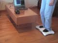 Wii-board controlling the Skybot robot