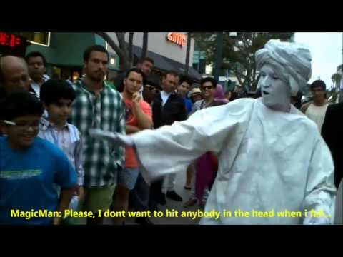 Magic Man Floats in Public - The Amazing Levitation by Special Head