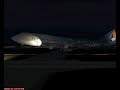 FS2004 Ansett B743 pousando em Brisbane
