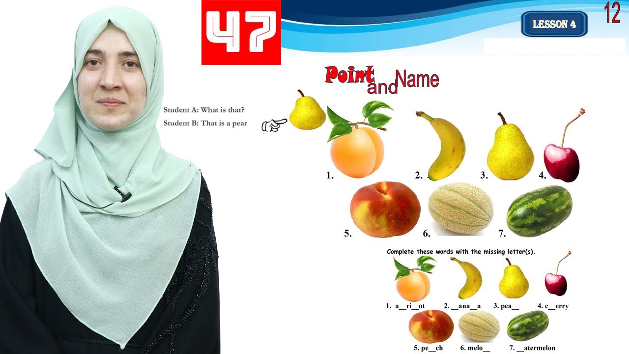 Class 4 - English _ Lesson 47 / انگلیسی څلورم ټولګی - لوست 47