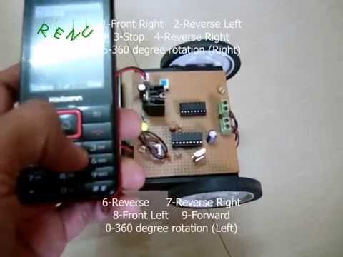 how to control robot using gsm