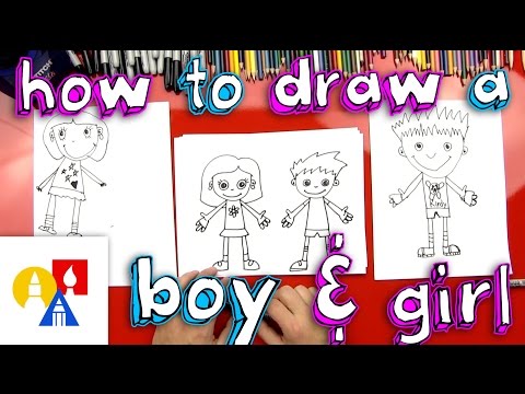 how to draw kids