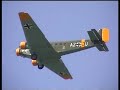 Junkers JU 52 takeoff, landing at Lelystad airshow + Mustang