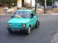 Fiat 126 driving in reverse but in first gear??