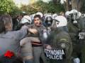 Rioters in Greece Attack Christmas Tree