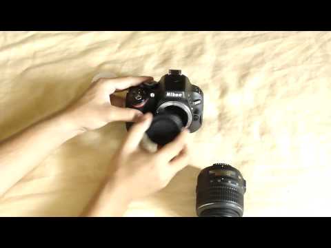 how to attach nikon lens to camera