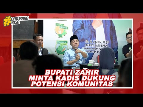 BUPATI ZAHIR MINTA KADIS DUKUNG POTENSI KOMUNITAS