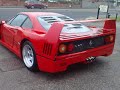 recently bought ferrari f40 being revved by its lucky owner