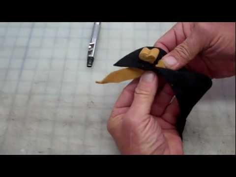 how to attach leather to wood