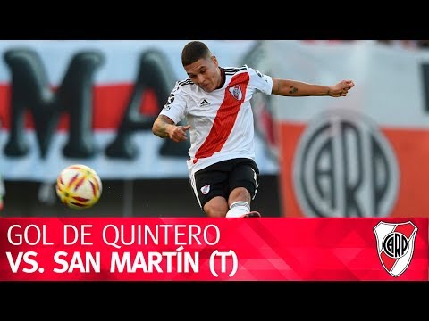 Gol de Juan Fernando Quintero vs. San Martín (T)