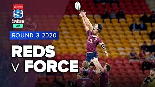 Reds v Western Force Rd.3 2020 Super rugby AU video highlights