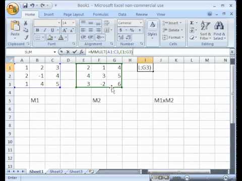 how to perform matrix multiplication