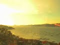 posta de sol na ría de vigo