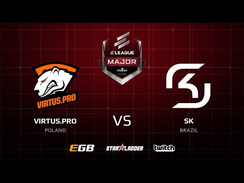 Virtus.pro vs SK, map 2 cobblestone, ELEAGUE Major 2017