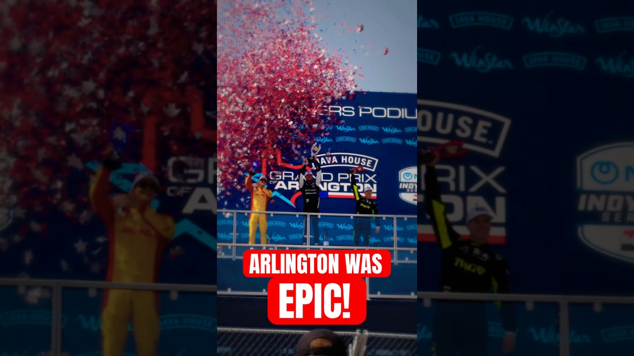 Consider us entertained, Arlington 🍿 #indycar #racing #arlingtongp