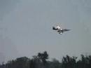 a rare display of precision inverted crashing . right on the runway centreline !