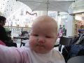 We was in Gloria Jeans coffee shop in the local plaza and for 30 mins she was doing her high pitched