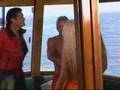 Linda Brava Lampenius filming for Baywatch 2