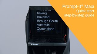 Maxi Teleprompter quick start step by step