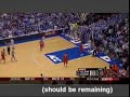 Duke-Clemson clock malfuntion with counter Duke-Clemson clock malfuntion with counter