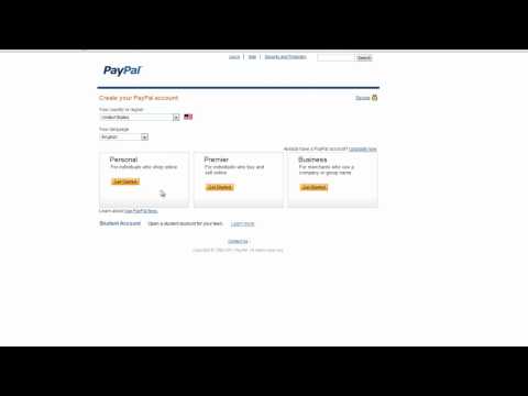 how to create paypal account
