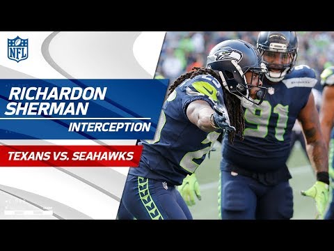 Video: Richard Sherman's Huge INT Off Deshaun Watson's Pass! | Texans vs. Seahawks | NFL Wk 8 Highlights
