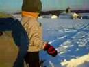 sledding with my godson