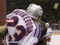 Randy McKay vs Jeff Beukeboom from the New Jersey Devils at New York Rangers game on Nov 27, 1995. via www.hockeyfights.com