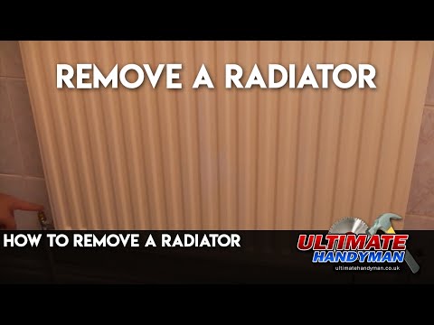 how to isolate and remove a radiator