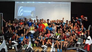 Sesion benéfica de ciclismo indoor Manuel Bellido
