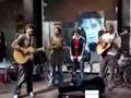Alain Clark busking Amsterdam