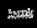 V type engine animation compilation