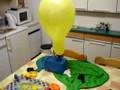 Air Balloon Crash in Grandma`s Kitchen