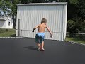 SWeetPea & Little Man on The Trampoline #1 08-22-08
