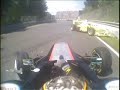 Nasty racecar crash in-car camera