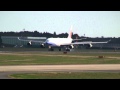 チャイナエアライン Airbus A340-300 B18801 成田空港着陸シーン