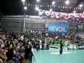 Panathinaikos fans at womens' volleyball cup final