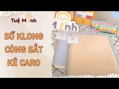Sổ còng sắt binder Klong B5 80 tờ caro 26 chấu kèm 5 tab bìa phân trang MS 550
