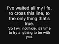 ~? True Ryan Cabrera Lyrics ?~ ~? True Ryan Cabrera Lyrics ?~