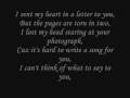 Letter To you w/Lyrics