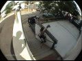 Awkward Rollerblading Fall - fail, fall, painful, rollerblading, skating