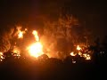 Fuego en la Refineria Gulf- Cataño, Puerto Rico