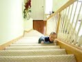 Crawling up the stairs on Feb 24, 2008 Crawling up the stairs on Feb 24, 2008