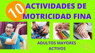 26 - Actividades de motricidad fina para adultos mayores 