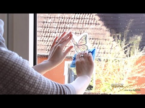 Klebeanleitung Fenstersticker - So bringst du deine Fenstersticker richtig an