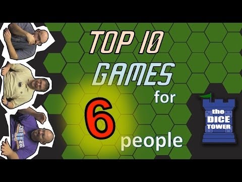 six - Tom Vasel, Sam Healey, and Zee Garcia take a look at their favorite six-player games Buy great games at http://www.coolstuffinc.com Find more reviews and videos at http://www.dicetower.com.