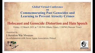 Holocaust and Genocide: Distortion and Hate Speech (co-organised by the “NEVER AGAIN” Association), 12.03.2021.