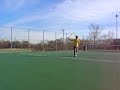 TENNIS: 11 yr old MIKHAIL vs THE BACKBOARD