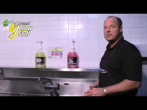 how to get yellow stains out of sink