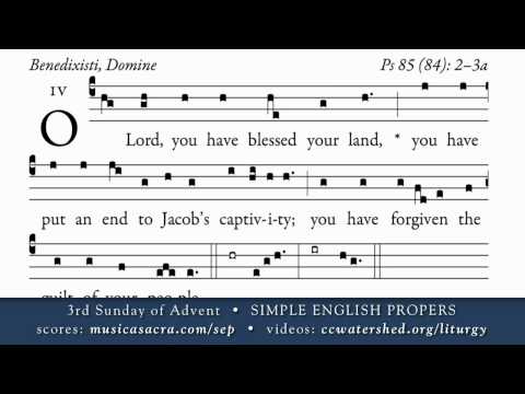 OFFERTORY • 3rd Sunday Of Advent • SIMPLE ENGLISH PROPERS OFFERTORY • 3rd Sunday Of Advent • SIMPLE ENGLISH PROPERS